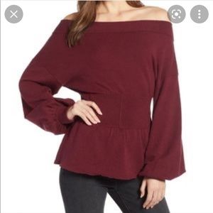 Something Navy Red/Maroon Corset Sweater!!! Sold out!!